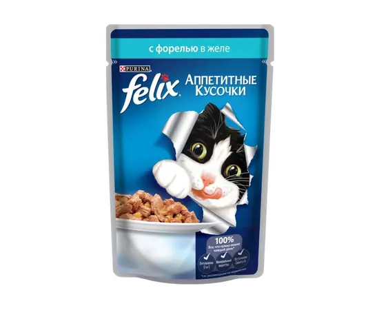 Корм для кошек Felix мясо форели 75г