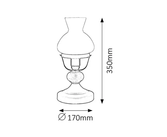 Desk lamp Rabalux Petronel 7072 E27 1x MAX 60W