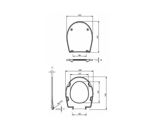 Toilet seat Kolo Record K90112000 Soft close