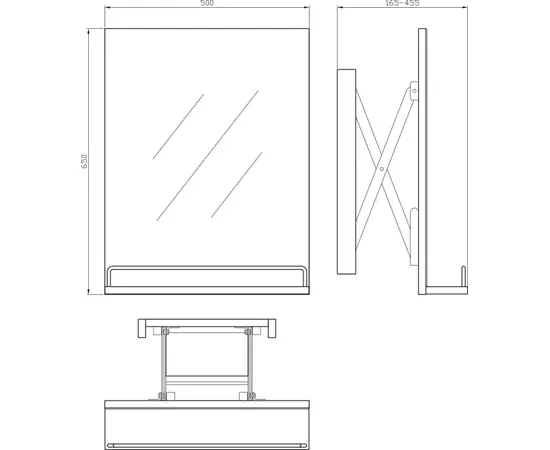 Mirror Cersanit Smart  50 cm