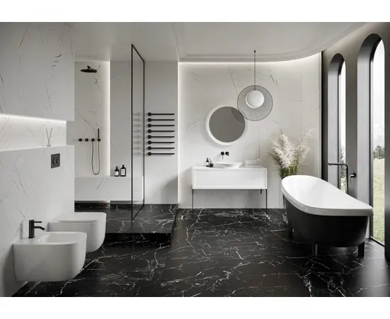 Porcelain tiles Cerrad COLMAR WHITE RECT 1197x597x7mm