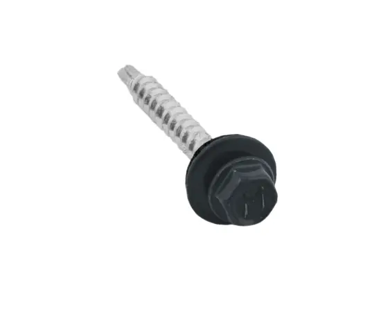 თვითმჭრელი ბურღი Koelner 4,8x35 ხე საყელურით EPDM ფერი RAL 20 ც B-OD-48035T7016