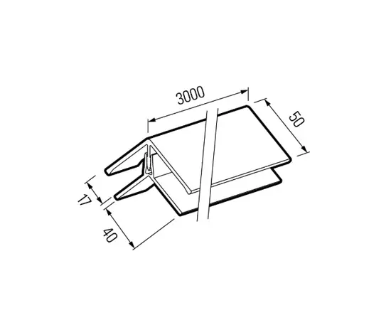 Universal angle Profile VOX Kerrafront FS-222 Malt Oak 3 m A