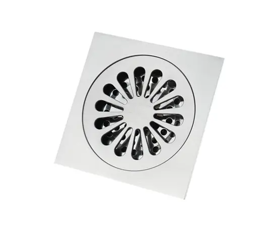 ტრაპი აბაზანისათვის BAIYI BFD-012 10x10 Brush Matt (თითბერის)