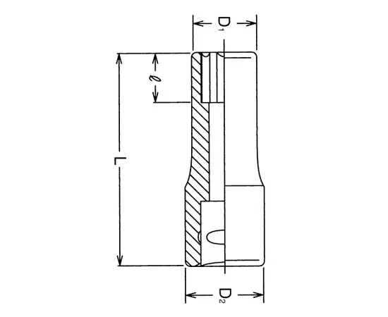 Головка торцевая длинная TOPMASTER 330364 1/4" 5 мм