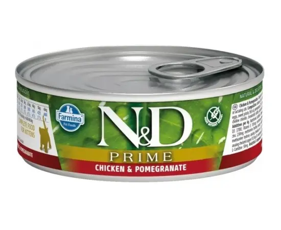Корм для кошек Farmina N&D Prime Kitten курица и гранат 70 г