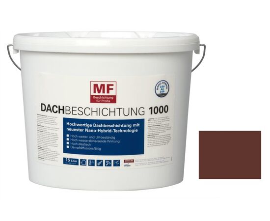 Paint for roof Meffert color mix Dachbeschichtung MF 1000 red brown 15 l 9186