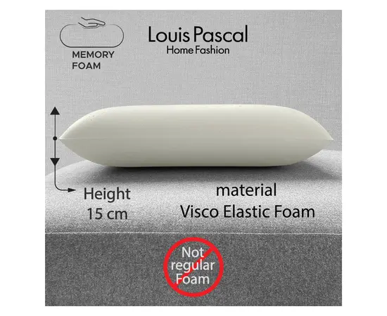 Pillow Louis Pascal Visco elastic foam Collagen 40x60 cm