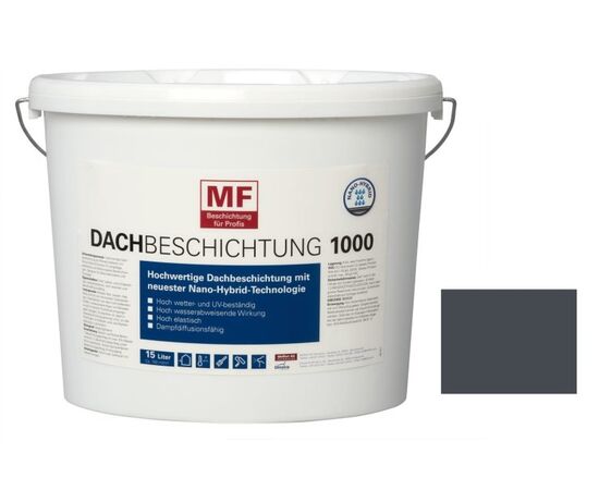 Paint for roof Meffert color mix Dachbeschichtung MF 1000 grey 15 l 7015