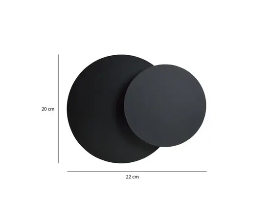 Бра 1С EMIBIG CIRCLE G9 1x MAX 60W черный