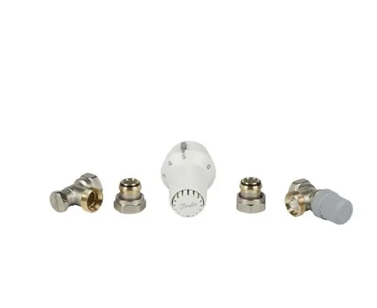 Комплект вентилей с термостатом угловой Danfoss 013G2228 RAS-C(5041) 1/2"