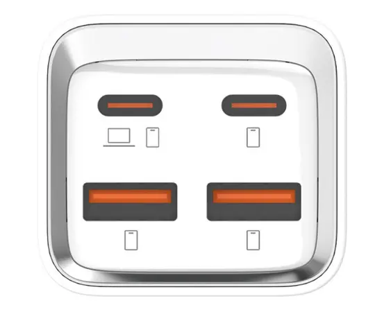 დამტენი LDNIO A4610C 65W 2 USB-A 2 USB-C