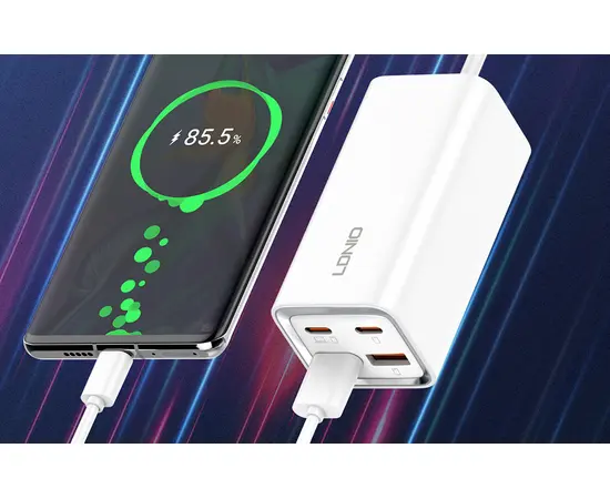 დამტენი LDNIO A4610C 65W 2 USB-A 2 USB-C