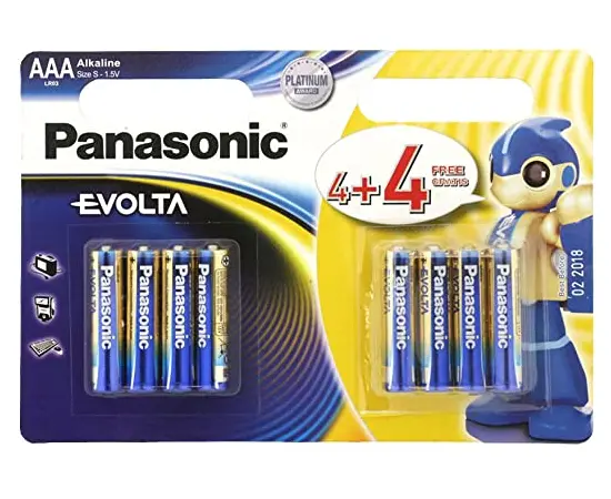Батарейка Алкалиновая Panasonic Evolta AAA 8 шт.