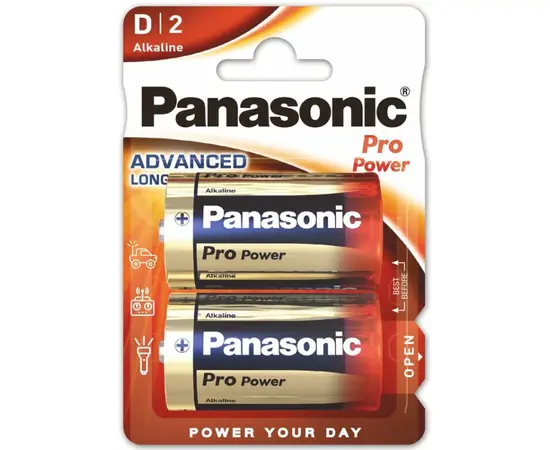 Battery Alcaline Panasonic LR20 ProPower D  2pcs
