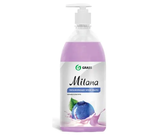 თხევადი კრემ-საპონი Grass "Milana" მოცვი იოგურტში 1000 მლ