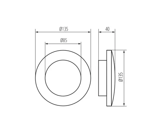 სანათი ბაღის-პარკის Kanlux FORRO LED EL 8W-W 29251 IP54