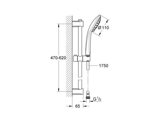 Shower set Grohe VITALIO JOY 110 MASSAGE 27333000
