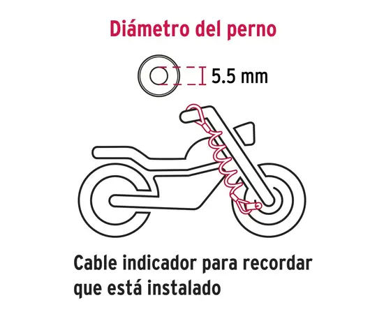 Disc lock for motorcycle Hermex 49622 CB-55