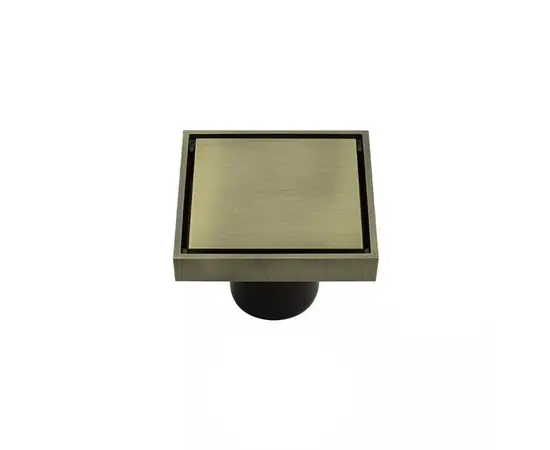 Stainless steel drain BAIYI SFD-042 304 GOLD MATT 100x100