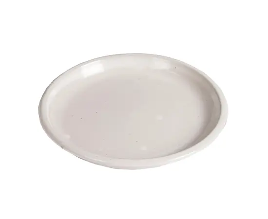 სადგამი ქოთნის Mega Collections Glazed Saucer White D34H4