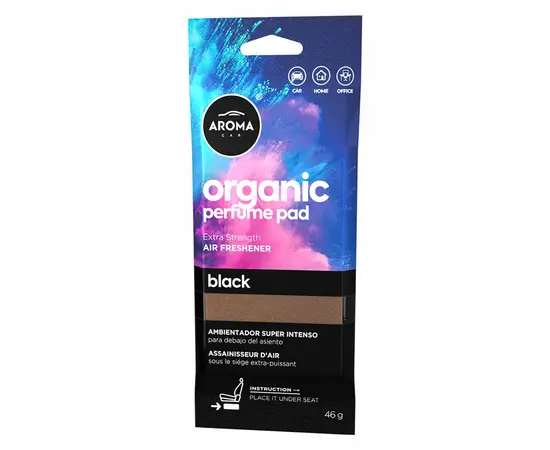 არომატიზატორი Aroma Car Organic Perfume Pad Black