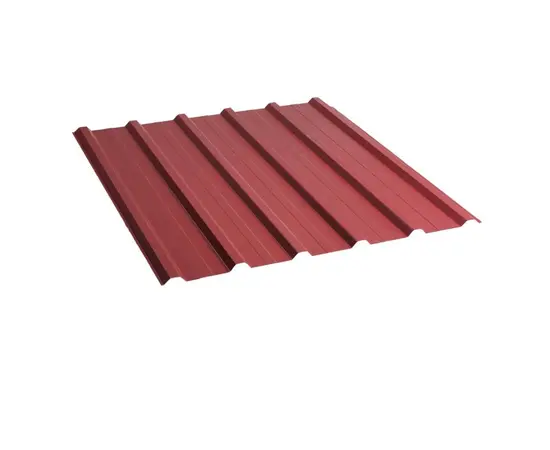 Профнастил трапеция 1140x2000x0.45 мм 2.28 м² Wrinkle бордовый