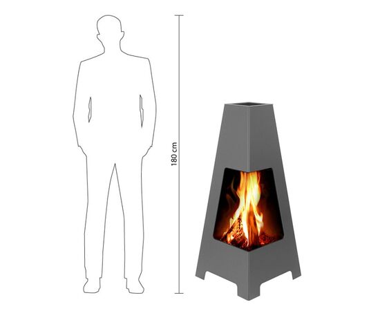 Garden fireplace Vezuvi