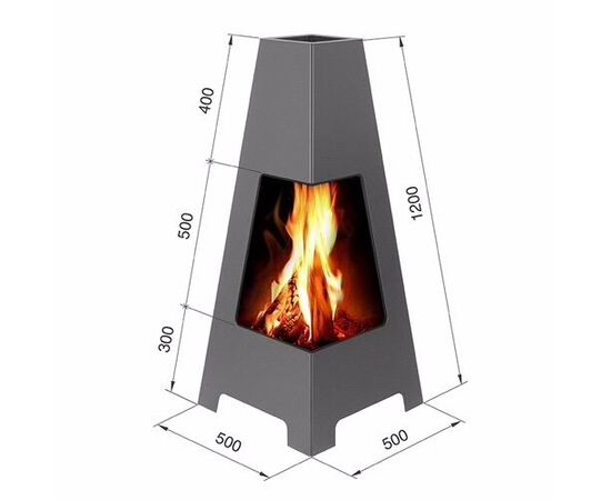 Garden fireplace Vezuvi