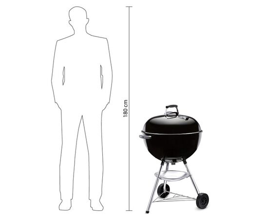 გრილი ნახშირის Weber Bar-B-Kettle 47 სმ