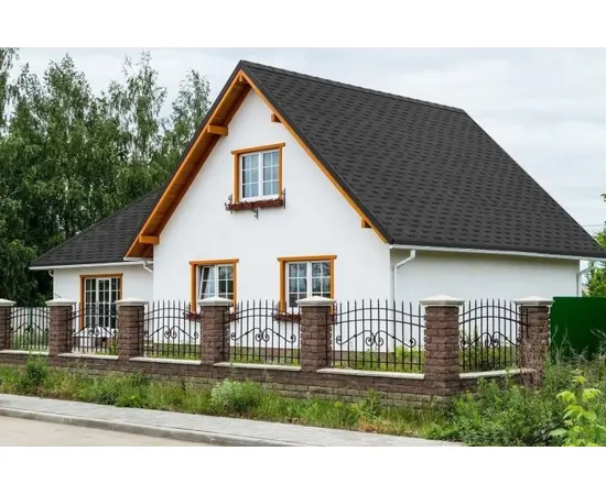 Черепица битумная многослойная Technonicol Fazenda серая 2.6 м²