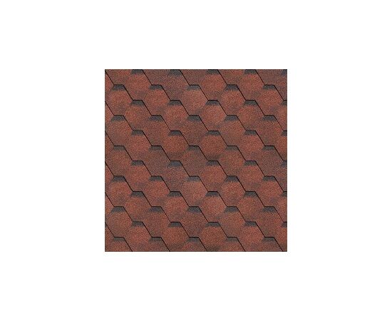 Bituminous roof tile Technonicol 6S4X21-1494RUS red