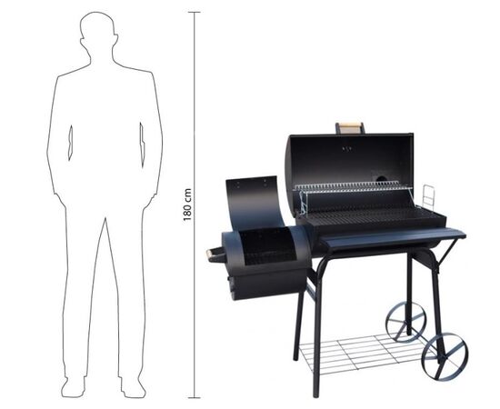 BBQ grill Hecht Sentinel 115х65х133 cm