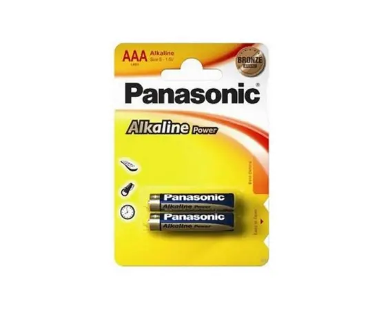 Батарейка Алкалиновая  Panasonic Alkaline Power LR03 AAA 2шт.