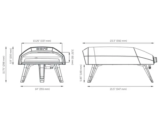 Gas pizza oven Ooni Koda 12