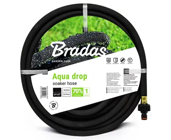 შლანგი წვეთოვანი Bradas AQUA-DROP 1/2"-7.5 მ WAD1/2075