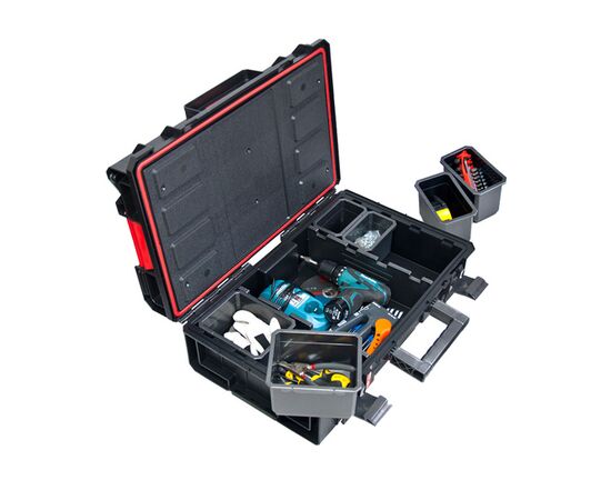 Box for tools QBRICK SYSTEM ONE CART TECHNIK SET. 585 x 438 x 916