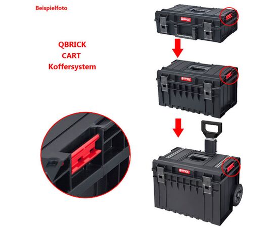 Box for tools QBRICK SYSTEM ONE CART TECHNIK SET. 585 x 438 x 916