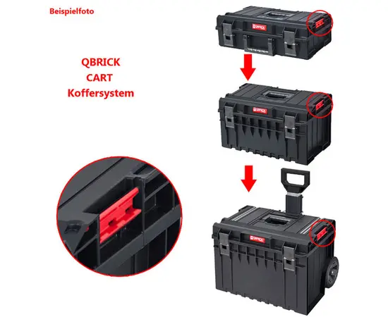 Box for tools QBRICK SYSTEM ONE CART TECHNIK SET. 585 x 438 x 916