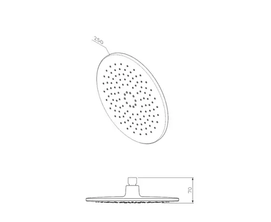 Shower head AM.PM F0580000 Like 250 mm