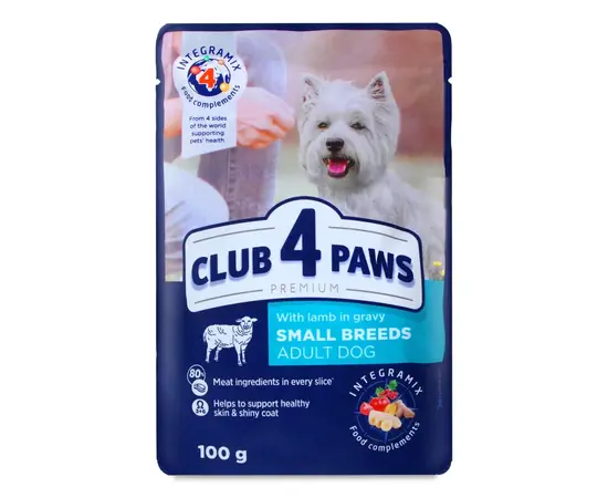 Jelly 4 Paws puppy with lamb meat 0,1 kg