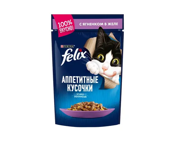 Корм для кошек Felix ягненок 75г