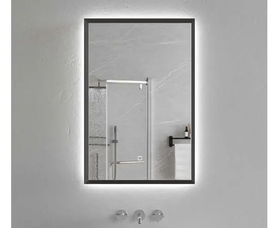 Зеркало Led LM-107-BLACK 60x80 см