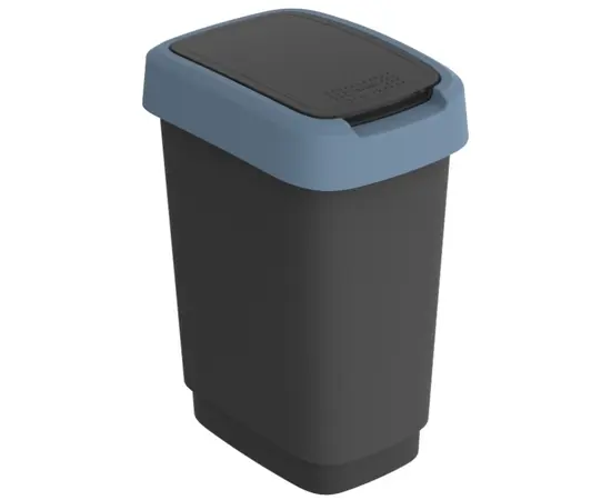 Trash can Rotho 10 l TWIST  black