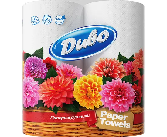 Two-layer paper towels Divo 2 pc
