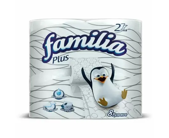 Туалетная бумага Familia PLUS 8шт