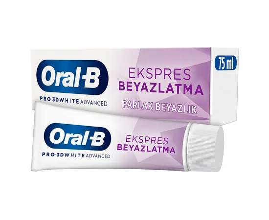 Зубная паста блестяшый белый Oral-B 3DW pro 75 мл