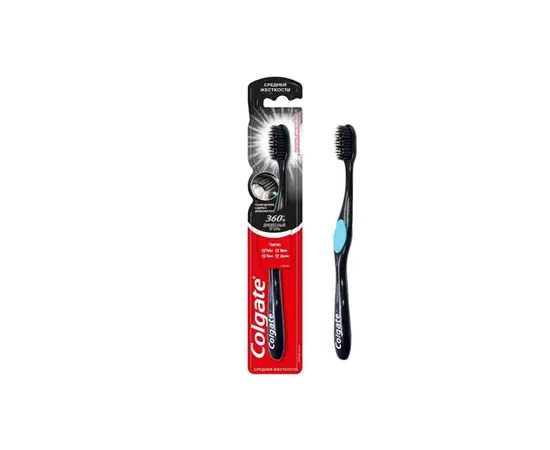 Щетка зубная COLGATE 360 Charcoal