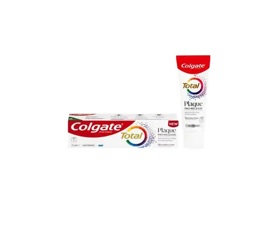 Паста зубная COLGATE Total Plaque ProRelease White 75мл