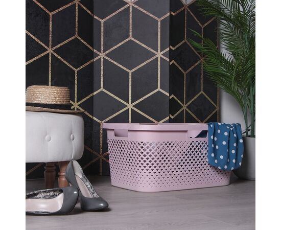 Linen basket Curver 47l pink